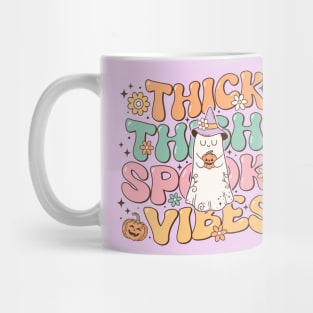 Thick Thighs Spooky Vibes Mug